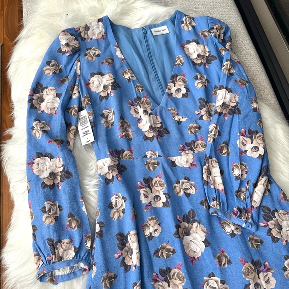 Vintage Inspired Ariztia Sunday Best Floral Long Sleeve Dress - Size 0 - Picture 2 of 4